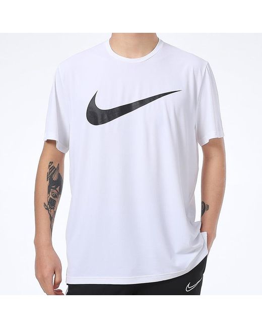 Nike White As Nk Top Ss Hpr Dry Hbr for men