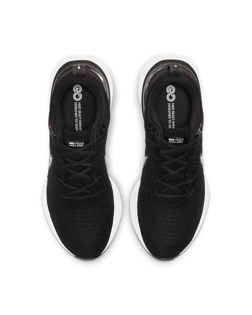 Nike Black React Infinity Run Flyknit 2