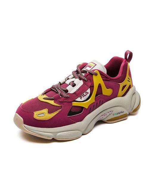 Fila Pink (Wmns) Fila Rjv Low-Top Running Shoes