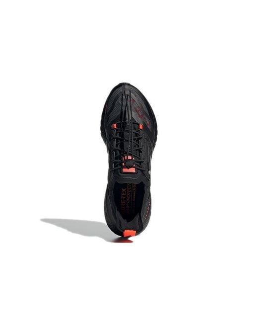 Adidas Black Ultra Boost 21 Gore-Tex Shoes 'Carbon Solar' for men