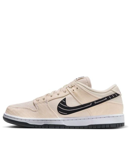 Nike White Sb Dunk Low 'Albino & Preto for men