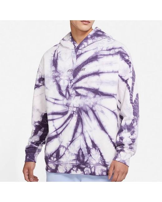 Nike Purple Back Large Logo Printing Tie Dye Sports for men