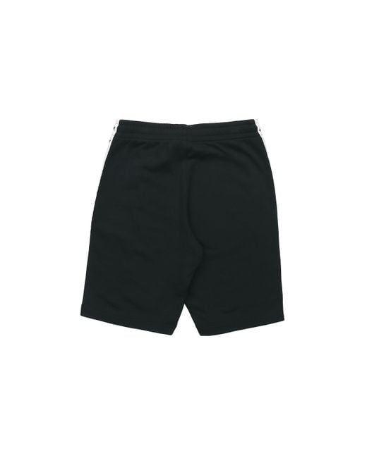 Adidas Black Originals Side Webbing Logo Printing Sports Shorts for men