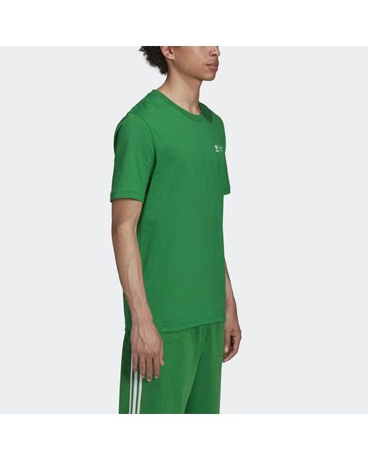 Adidas Green Originals X Human Made Crossover Printing Pattern Casual Sports Short Sleeve for men