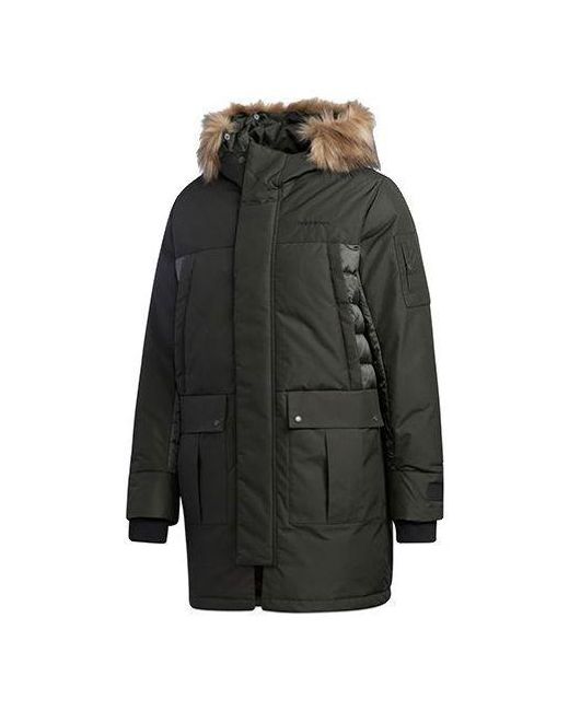 adidas Neo Sports Down Jacket Brown in Black for Men | Lyst