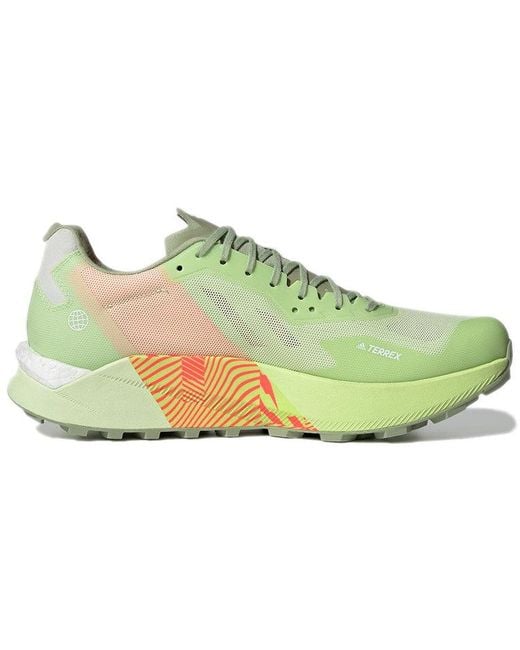 Adidas Green Terrex Agravic Ultra Trail Running Shoes for men