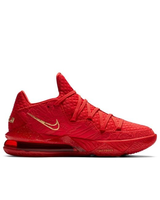 Nike Red Titan X Lebron 17 Low 'Agimat' for men