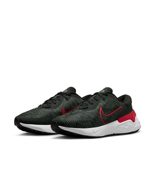 Nike Black Renew Run 4 Road Running Shoes University' for men