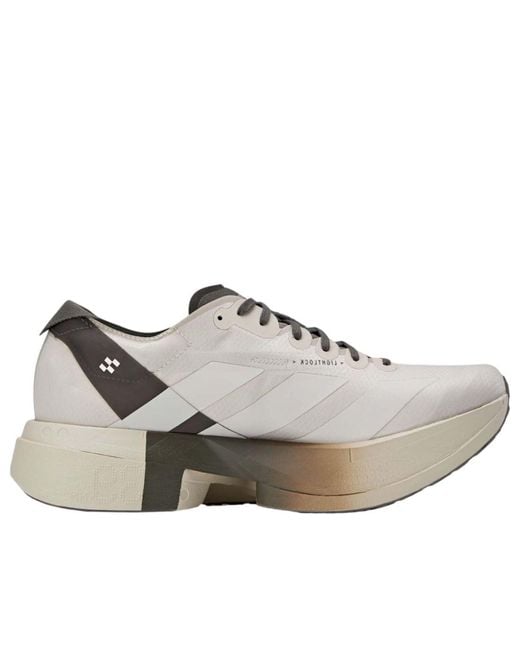 Adidas White Y-3 Adizero Adios Pro 4 'Alumina Cinder' for men