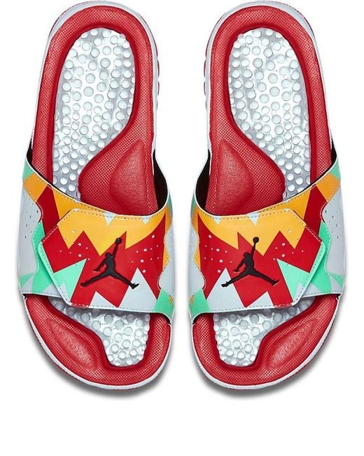 Nike Red Hydro 7 Retro Soft Sole Cozy Sports Slippers for men