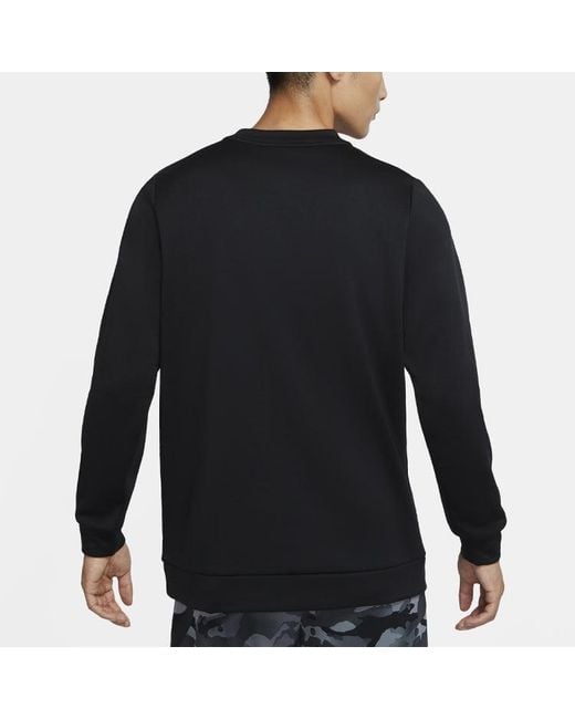Nike Blue Therma Training Sport Round Collar Velvet Jacket Long Sleeve for men