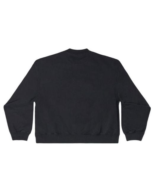 Balenciaga Blue Cities Paris Embroidered Logo Sweatshirt for men