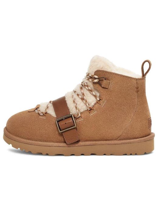 Ugg Brown (Wmns) Dune Mini Shearling Boot 'Chestnut' for men