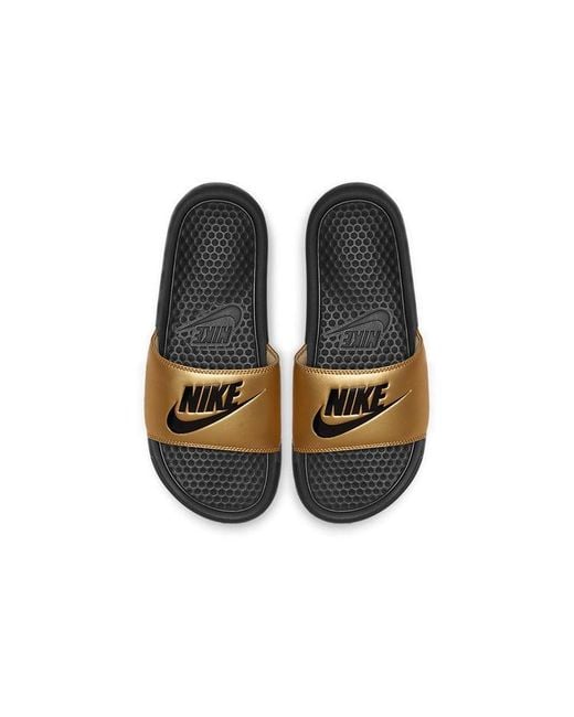 Nike Brown (Wmns) Jdi Benassi Slides Metallic'