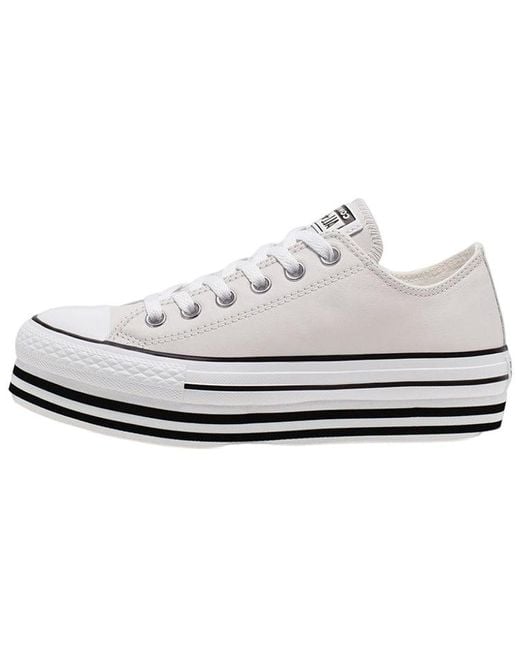 Converse White (Wmns) Chuck Taylor All Star Platform Low Top Creamy Sponge Cake Sole
