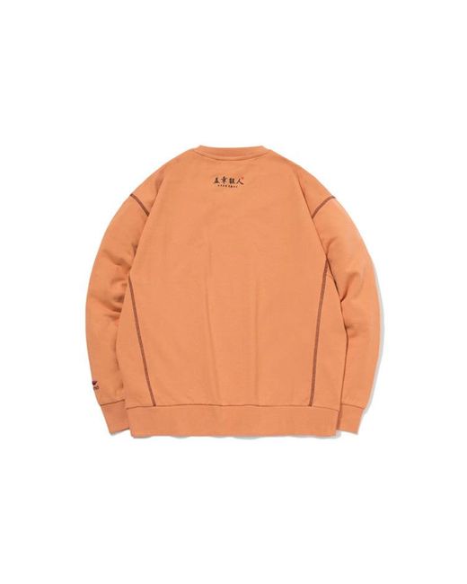 Li-ning Orange X Disney Crossover Cartoon Printing Round Neck Pullover for men