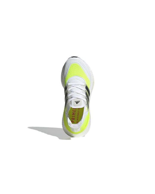 Adidas White Ultraboost 21 J Solar' for men