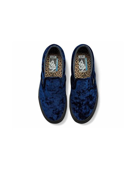 Vans Blue Noon Goons X Classic Slip-On Vlt Lx Velvet' for men