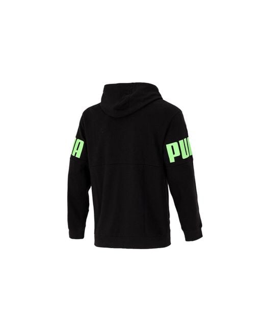 PUMA Black Logo Printing Sports Breathable for men
