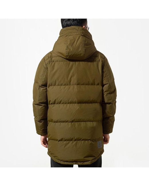Converse Green Mid-Length Down Fill Puffer Jacket for men