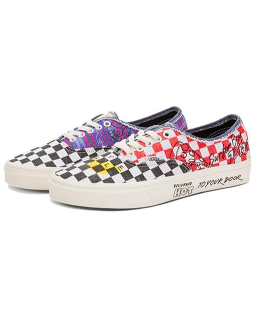 Vans Red Stranger Things X Authentic 'Surfer Boy Pizza' for men