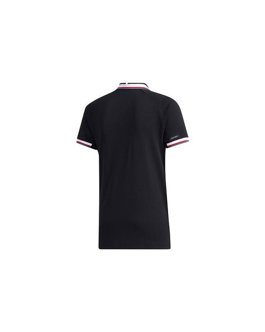 Adidas Black Htrdy M Pl1 Sl Tennis Sports Polo Shirt for men