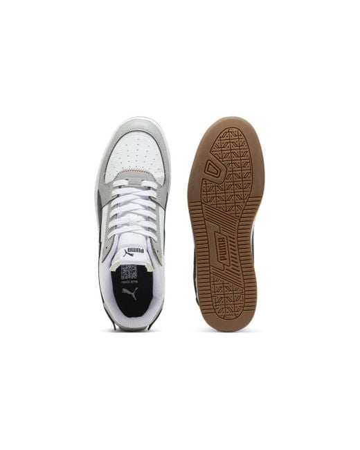 PUMA Mens Caven 2.0 Vtg Lace Up Sneakers Shoes Casual - White, White, 11.5 for men