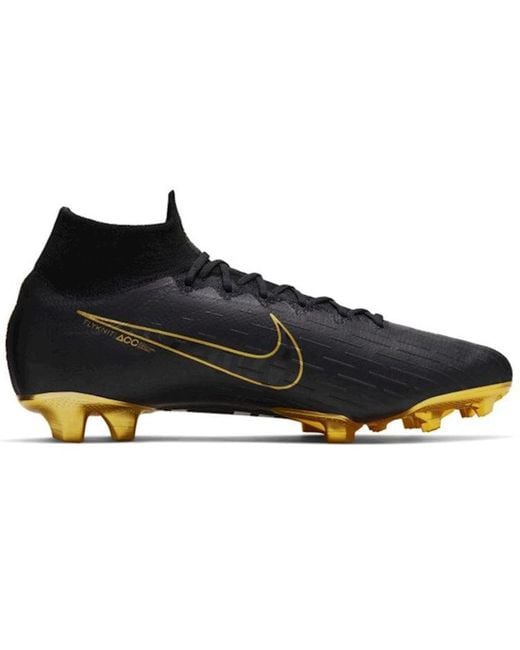 nike superfly black and gold