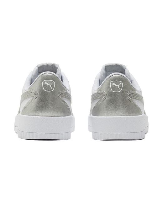 PUMA White (Wmns) Carina Crew Metallic