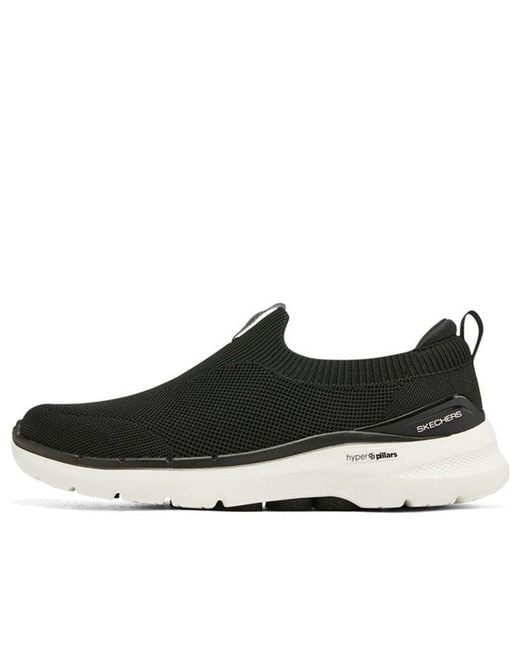 Skechers Black Go Walk 6 Warnock Slip On for men