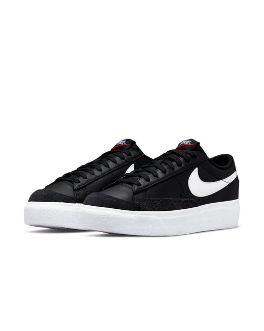Nike Black Blazer Low Platform Shoes