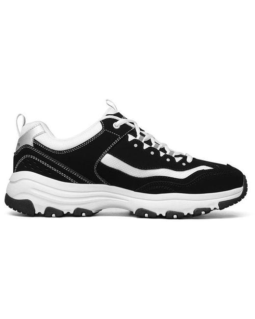 Skechers Black D'Lites I-Conik Low-Top Running Shoes for men