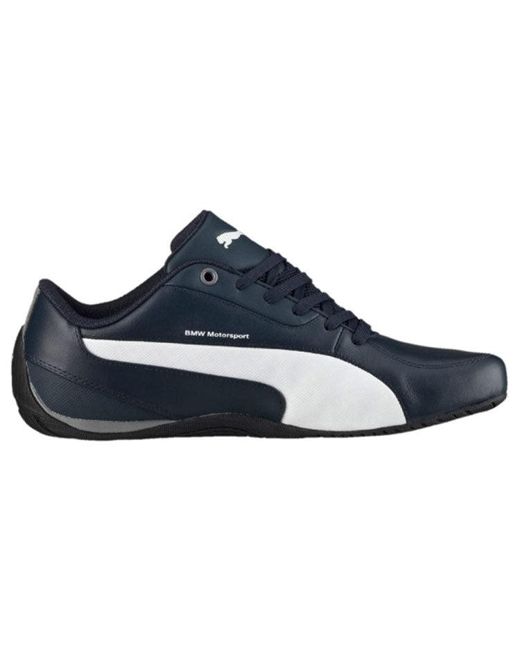 PUMA Blue Bmw M Drift Cat 5 Low-tops Sport Shoes Navy for men