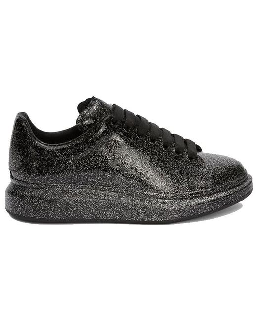 Alexander McQueen Black Oversized Sneaker Glitter for men