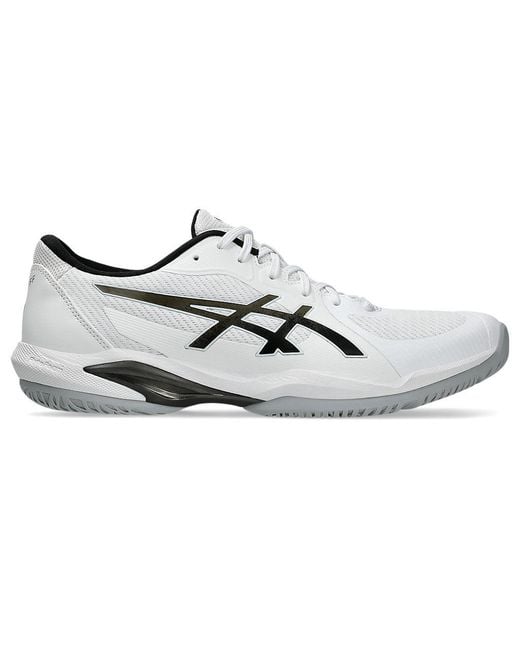 Asics White Solution Swift Ff 2 Sneakers Gunmetal' for men