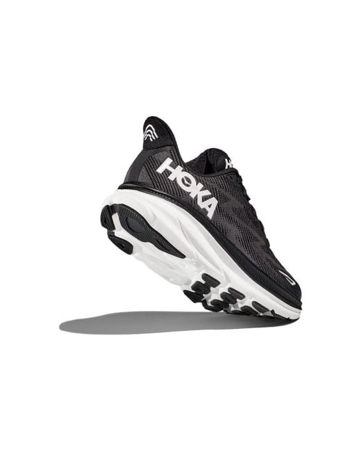 Hoka One One Black Clifton 9 for men