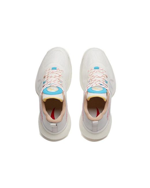 Anta White Cement Bubble Basketball Shoes Multi' for men
