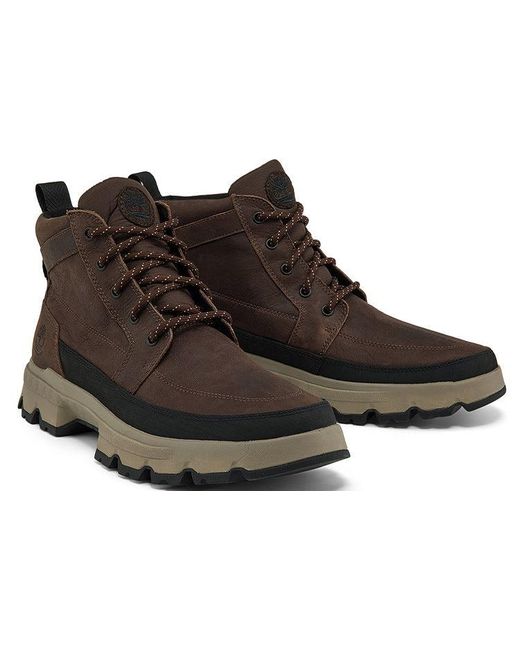 Timberland Brown Originals Ultra Waterproof Wide Fit Chukka Boots 'Dark' for men