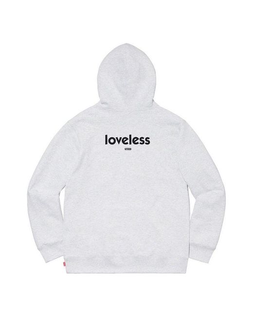 Supreme White X My Bloody Valentine Hooded Sweatshirt for men