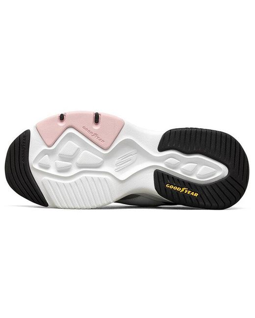 Skechers White (Wmns) D'Lites Low-Dad Shoes