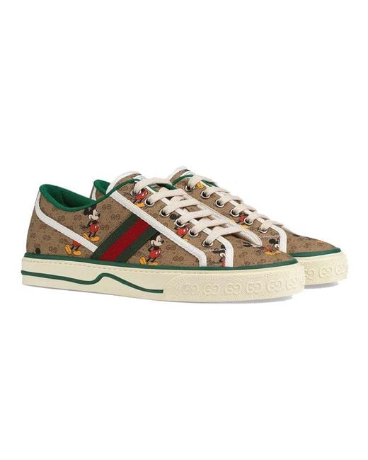 Gucci Brown Disney Tennis 1977 Sneakers It 41