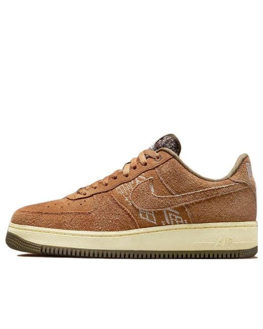 Nike Air Force 1 Low 'nai-ke - The One Line' in Brown for Men | Lyst