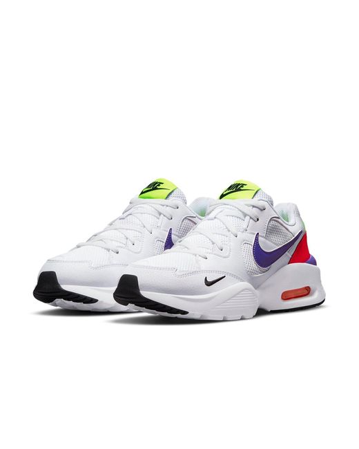 Nike White Air Max Fusion Amd Burst Crimson' for men