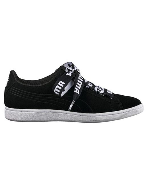 PUMA Black (Wmns) Vikky Ribbon Bold Casual Shoes