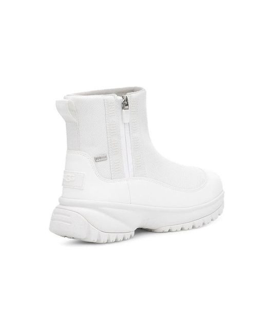 Ugg White (Wmns) Yose Zip Fleece Lined Snow Boots