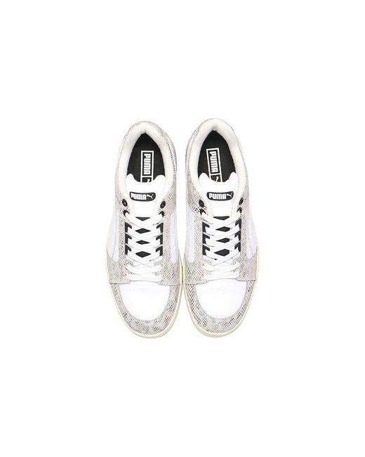 PUMA White Slipstream Low Retro Snake for men