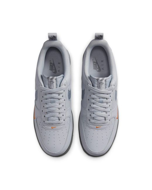 Nike Gray Air Force 1 '07 'Wolf Kumquat' for men