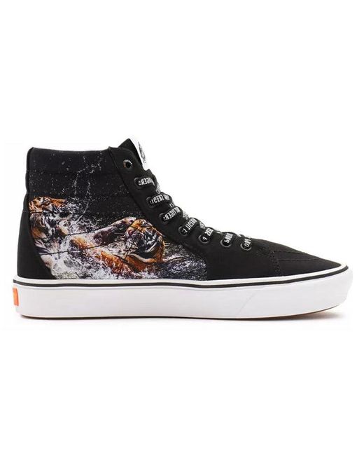 Vans Black Discovery Channel X Comfycush Sk8-Hi 'Project Cat' for men