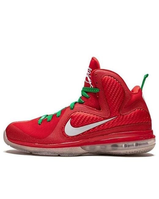 Nike Red Lebron 9 'Christmas' for men