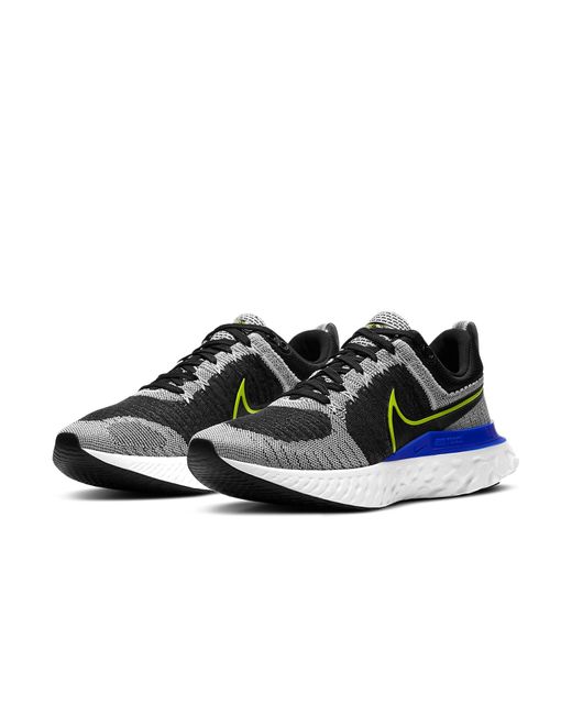 Nike Blue React Infinity Run Flyknit 2 'Racer Cyber' for men